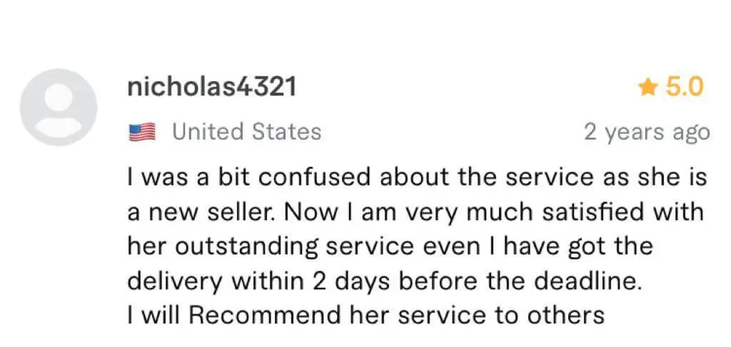 Client testimonial for Sonia Khatun's branding services in USA, UK and Europe